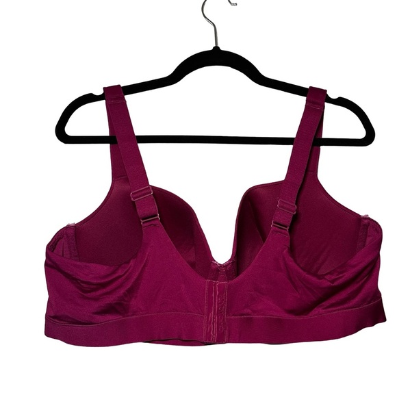 Cacique Bra 44DD Fuschia Comfort Bliss Lightly Lined Wire Medium Coverage - Picture 2 of 8